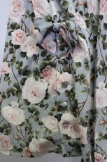 画像5: 【SALE】INGEBORG / 薔薇総柄裾リボンスカート  サックスＸピンク T-24-01-21-040-LO-SK-HD-ZT056 (5)