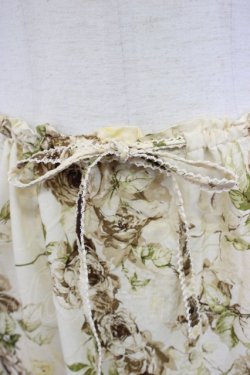 画像3: KANEKO ISAO / ローズブーケ3段フリルスカート  アイボリーXブラウン T-24-01-21-046-EL-SK-HD-ZT053