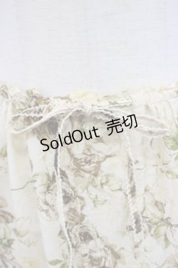 画像3: 【SALE】KANEKO ISAO / ローズブーケ3段フリルスカート  アイボリーＸブラウン T-24-01-21-046-EL-SK-HD-ZT053