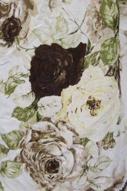 画像7: KANEKO ISAO / ローズブーケ3段フリルスカート  アイボリーXブラウン T-24-01-21-046-EL-SK-HD-ZT053