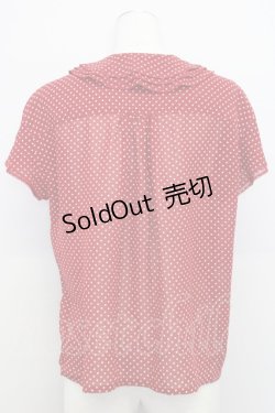 画像2: 【SALE】INGEBORG / ドットシフォンブラウス  赤Ｘ白 T-24-01-21-009-LO-BL-HD-ZT026