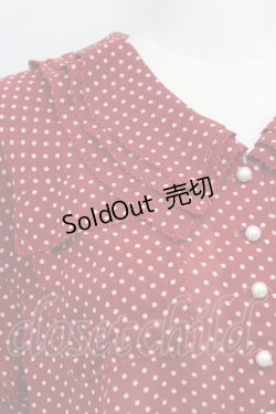 画像3: 【SALE】INGEBORG / ドットシフォンブラウス  赤Ｘ白 T-24-01-21-009-LO-BL-HD-ZT026