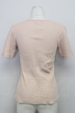 画像2: 【SALE】INGEBORG / ロゴ刺繍半袖トップス  ピンク T-24-01-21-010-LO-TO-HD-ZT026 (2)