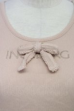 画像3: 【SALE】INGEBORG / ロゴ刺繍半袖トップス  ピンク T-24-01-21-010-LO-TO-HD-ZT026 (3)
