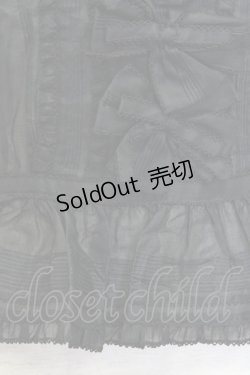 画像3: KANEKO ISAO / シースルー5つリボン半袖ブラウス  黒 T-24-01-21-002-EL-BL-HD-ZT022