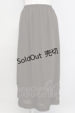 画像1: 【SALE】KANEKO ISAO / 裾縦ピンタックスカート  ブラウン T-24-01-24-047-EL-SK-HD-ZT175