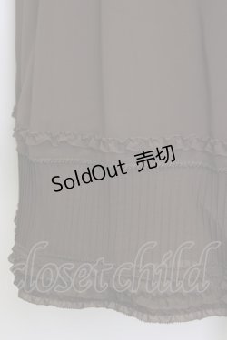 画像3: 【SALE】KANEKO ISAO / 裾縦ピンタックスカート  ブラウン T-24-01-24-047-EL-SK-HD-ZT175