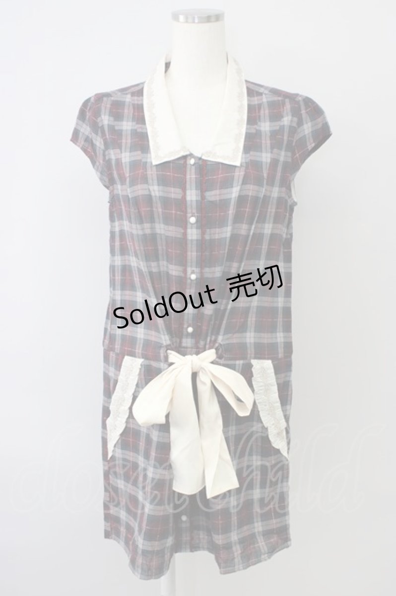 画像1: 【SALE】axes femme / チェックシャツワンピース   T-24-01-31-046-AX-OP-AS-ZT133 (1)