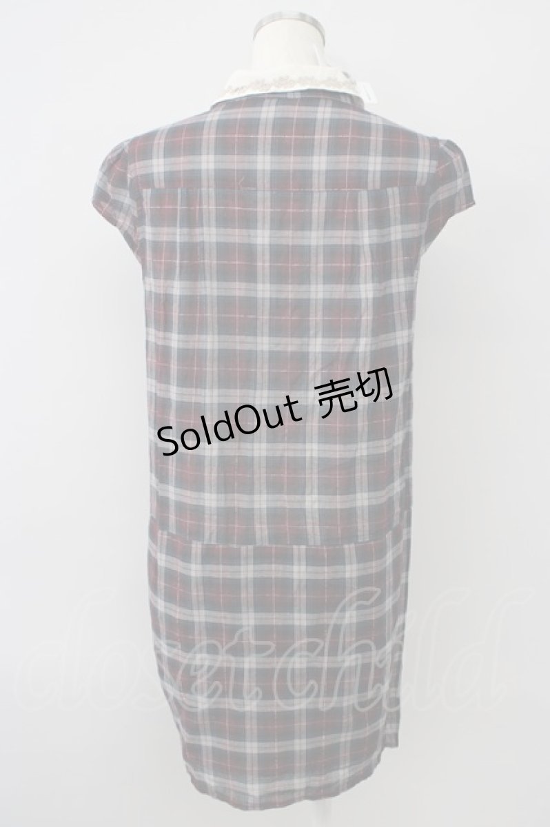 画像2: 【SALE】axes femme / チェックシャツワンピース   T-24-01-31-046-AX-OP-AS-ZT133 (2)