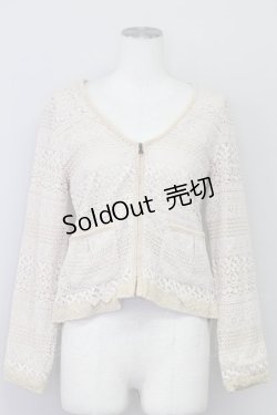 画像1: 【SALE】axes femme /  レースブルゾン   T-24-01-31-002-AX-TO-AS-ZT365