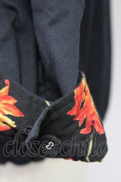 画像4: INGEBORG / フラワー総柄リバーシブルジャケット  黒X赤 T-24-02-04-036-LO-JA-HD-ZT244