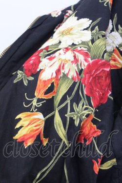 画像10: INGEBORG / フラワー総柄リバーシブルジャケット  黒X赤 T-24-02-04-036-LO-JA-HD-ZT244