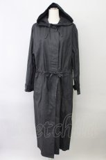 画像1: 【SALE】KANEKO ISAO / フードロングコート  黒 T-24-02-04-037-EL-CO-HD-ZTC010 (1)