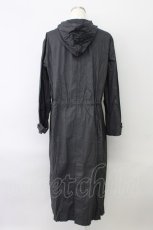 画像2: 【SALE】KANEKO ISAO / フードロングコート  黒 T-24-02-04-037-EL-CO-HD-ZTC010 (2)