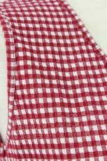 画像3: 【SALE】KANEKO ISAO / チェックノースリーブトップス  赤Ｘ白チェック T-24-02-04-006-EL-TO-HD-ZT392 (3)