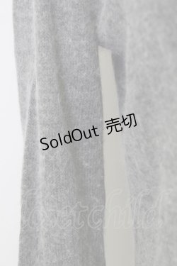 画像4: INGEBORG / カメリアニットカーディガン  グレーＸ白 T-24-02-04-019-LO-TO-HD-ZT254