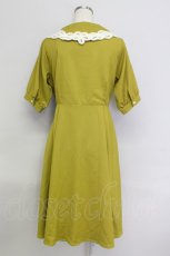 画像2: 【SALE】an another angelus / バテンレーススクエアカラーワンピース  イエロー T-24-02-08-033-CA-OP-HD-ZT402 (2)