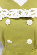 画像5: 【SALE】an another angelus / バテンレーススクエアカラーワンピース  イエロー T-24-02-08-033-CA-OP-HD-ZT402 (5)