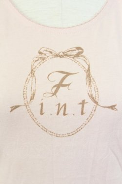 画像3: F i.n.t / 袖オーガンジーロゴ付きTシャツ  ピンク T-24-02-10-013-CA-TO-HD-ZT356