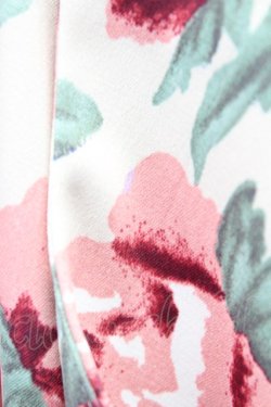 画像5: an another angelus / フラワープリント丸バックルベルトノースリーブワンピース  アイボリーXピンク T-24-02-11-020-CA-OP-HD-ZT068