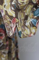 画像4: 【SALE】an another angelus / 手描き風フラワー総柄ワンピース  ブラウンＸカラフル T-24-02-11-024-CA-OP-HD-ZT058 (4)