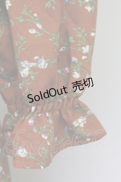 画像3: an another angelus / レース衿花柄ロングワンピース  ブラウン T-24-02-11-027-CA-OP-HD-ZT085