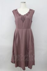 画像1: 【SALE】an another angelus / ローズカットワーク刺繍ジャンパースカート  ボルドー T-24-02-11-033-CA-OP-HD-ZT117 (1)