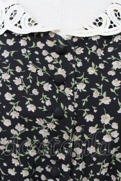 画像3: an another angelus / レース衿小花柄ロングワンピース  黒 T-24-02-11-039-CA-OP-HD-ZT107