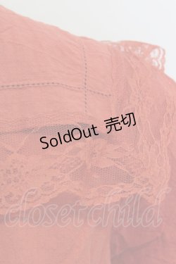 画像3: an another angelus / レース使いスクエアカラーブラウス  オレンジ T-24-02-14-019-CA-BL-HD-ZT160