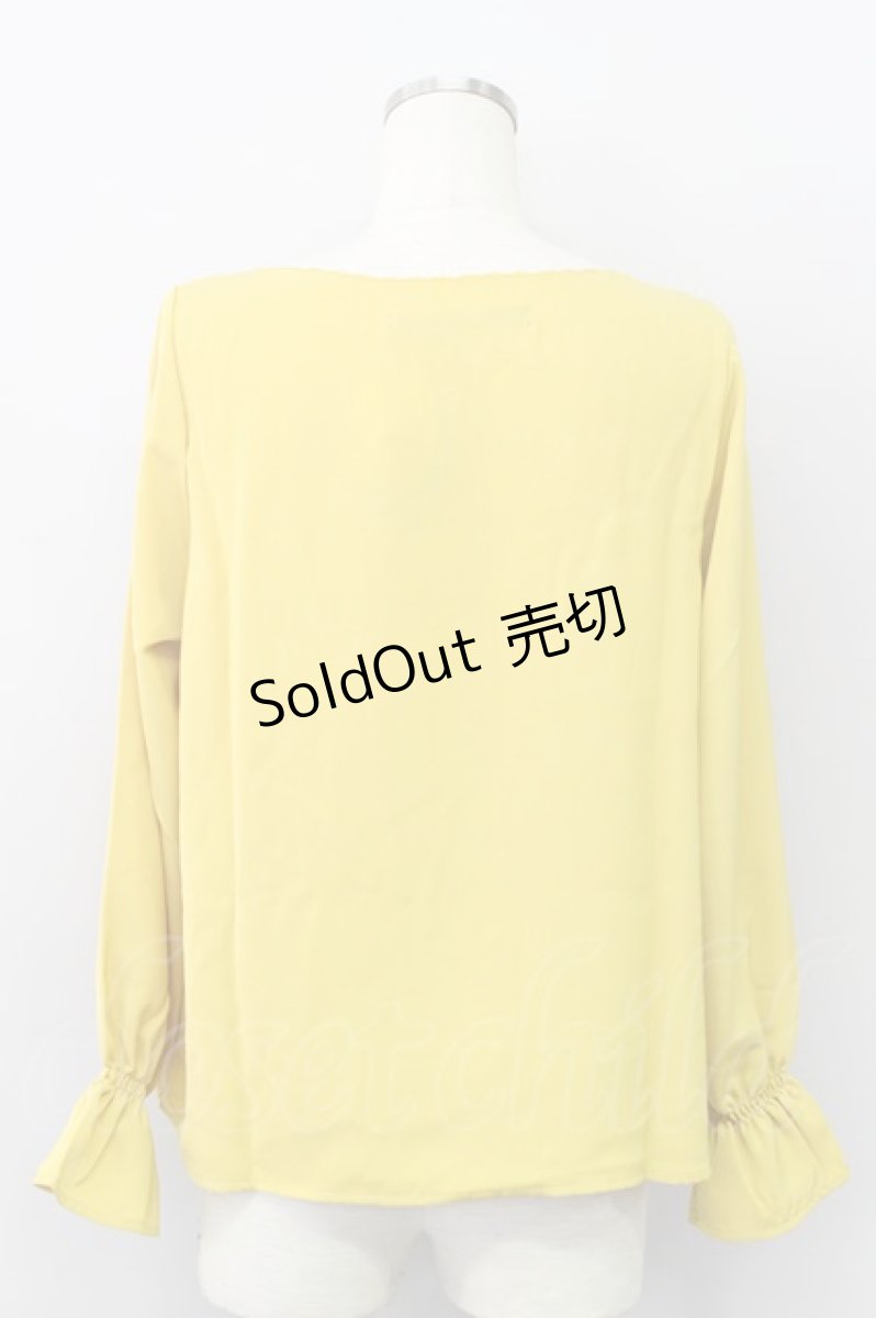 画像2: 【SALE】an another angelus / ブーケ刺繍ブラウス  イエロー T-24-02-14-021-CA-BL-HD-ZT159 (2)