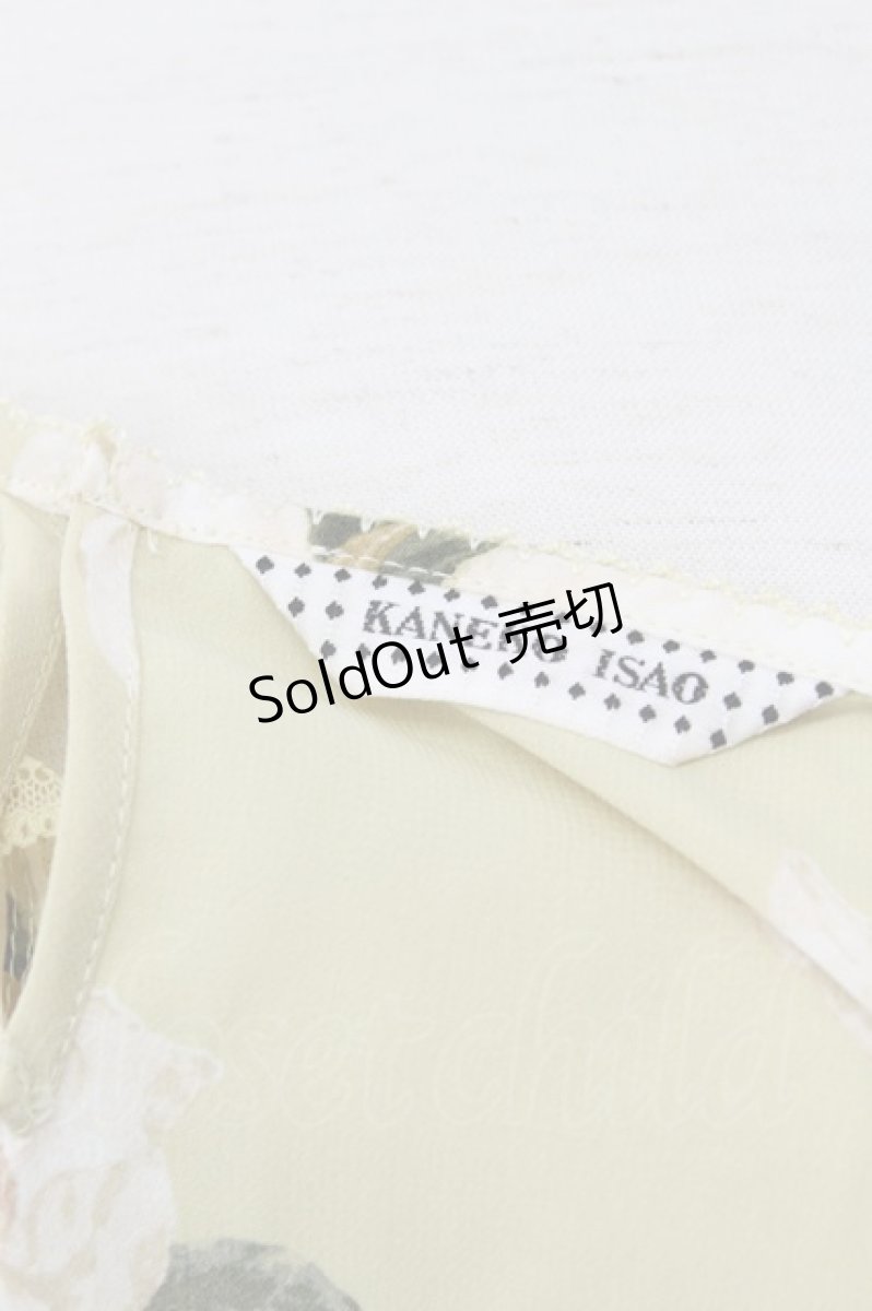 画像5: 【SALE】KANEKO ISAO / フラワー半袖トップス  イエローＸ白Ｘ緑 T-24-02-18-008-EL-TO-HD-ZT355 (5)