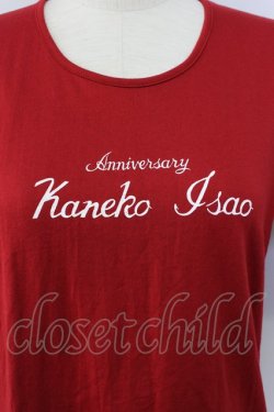 画像3: KANEKO ISAO / ロゴTシャツ  赤Ｘ白 T-24-02-18-010-EL-TO-HD-ZT355