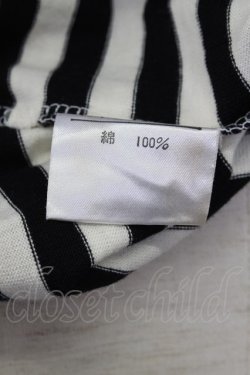 画像6: KANEKO ISAO / ボーダー半袖カットソー  アイボリーX黒 T-24-02-18-021-EL-TO-HD-ZT361