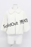 axes femme / ファーボアボレロ M 生成り T-24-02-25-021-AX-TO-SZ-ZT-C017