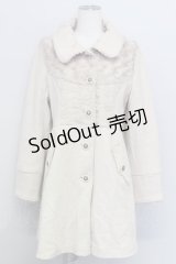 axes femme / COATファーコート L 生成り T-24-02-25-022-AX-CO-SZ-ZT-C017