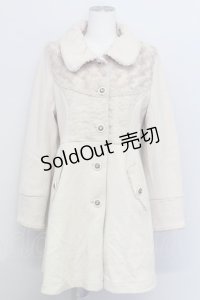 axes femme / COATファーコート L 生成り T-24-02-25-022-AX-CO-SZ-ZT-C017