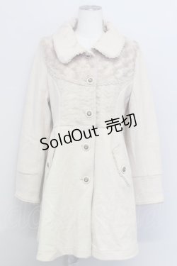 画像1: axes femme / COATファーコート L 生成り T-24-02-25-022-AX-CO-SZ-ZT-C017
