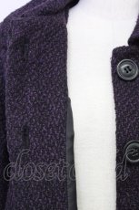 画像5: 【SALE】axes femme / ブークレヤーンコート  紫 T-24-02-28-013-AX-CO-AS-ZTC018 (5)