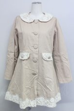 画像1: 【SALE】an another angelus / レーススカラップコート  ベージュ T-24-02-28-004-CA-CO-SZ-ZTC022 (1)