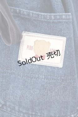 画像3: PINK HOUSE / くま刺繍デニムワンピース  ブルー T-24-03-01-017-LO-OP-AS-ZI
