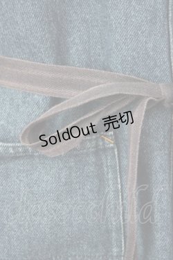 画像4: PINK HOUSE / くま刺繍デニムワンピース  ブルー T-24-03-01-017-LO-OP-AS-ZI