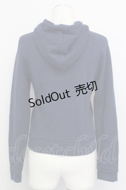 画像2: MILK / フロントフリルフードパーカー  紺 T-24-03-03-020-ML-TO-AS-ZT145