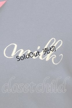 画像3: MILK / フロントフリルフードパーカー  紺 T-24-03-03-020-ML-TO-AS-ZT145