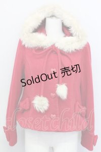 Angelic Pretty / COATハートちゃんフード付コート  赤 T-24-03-03-004-AP-CO-SZ-ZT-C025