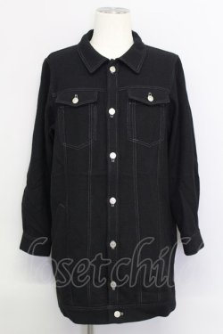 画像1: MILKBOY / BIRD CHECK JACKET - 黒 T-24-03-03-011-MB-JA-SZ-ZT-C021