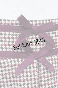 画像4: axes femme POETIQUE /千鳥スカート  ワイン T-24-03-04-031-AX-SK-AS-ZT176