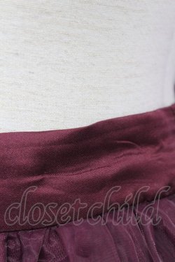 画像4: axes femme kawaii / 刺繍スカート  ワイン T-24-03-04-033-AX-SK-AS-ZT176