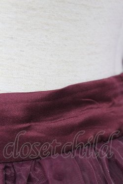 画像4: axes femme kawaii / 刺繍スカート  ワイン T-24-03-04-033-AX-SK-AS-OS