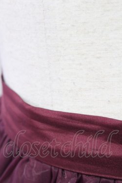 画像5: axes femme kawaii / 刺繍スカート  ワイン T-24-03-04-033-AX-SK-AS-OS