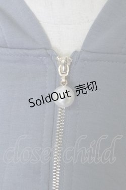 画像3: axes femme / レースデザインパーカー  ブルー T-24-03-04-014-AX-TO-AS-ZT153